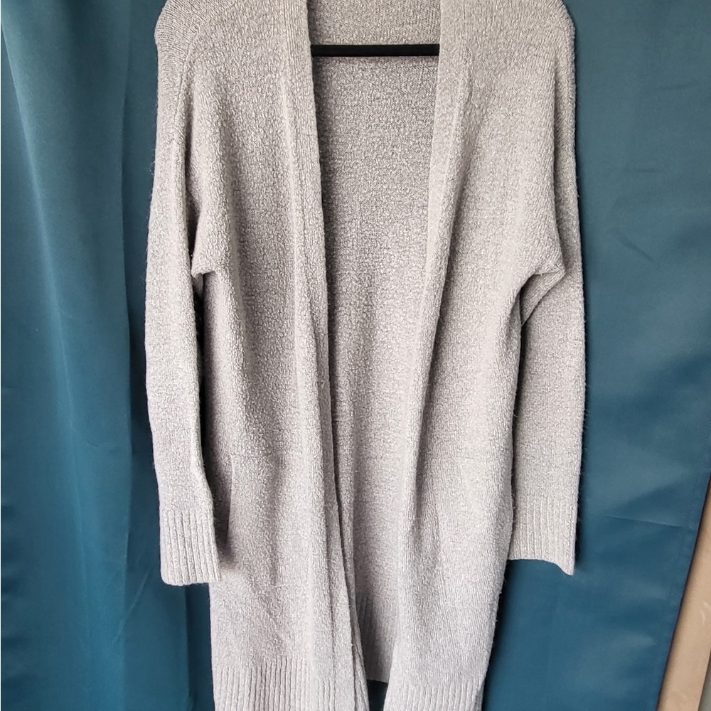 Gerry Weber Open-Front Cardigan in Light Gray